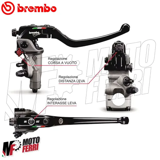 MF3122 Pompa Freno Radiale Brembo 19RCS Corsa Corta 19X18-20 Brake Radial