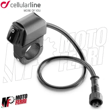 MF3124 Kit Fari Supplementari Cellularline Led Faretti Fendinebbia Universali Moto Enduro