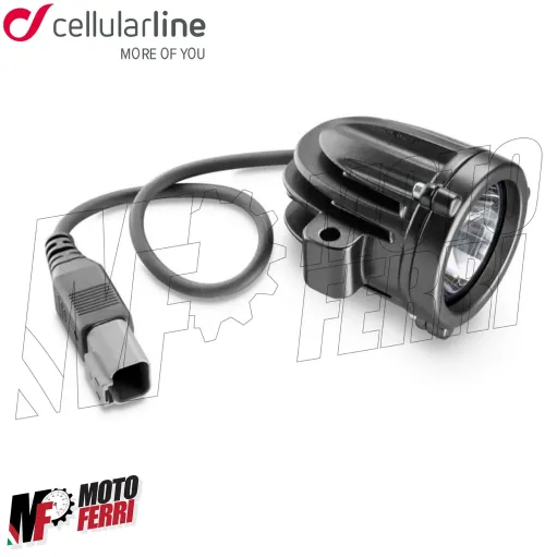MF3124 Kit Fari Supplementari Cellularline Led Faretti Fendinebbia Universali Moto Enduro