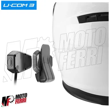 Interfono Cellularline UCom 3 Casco Moto Scooter Bluetooth 5.1 GPS MP3