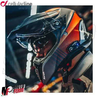 Interfono Cellularline UCom 3 Casco Moto Scooter Bluetooth 5.1 GPS MP3