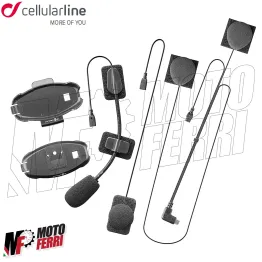 MF3127 Kit Audio Microfono Interfono Cellularline Interphone Active / Connect 2