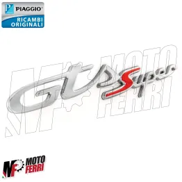 MF3130 - Targhetta Adesivo Cofano GTS SUPER Originale New Vespa GTS 125 300 HPE 2
