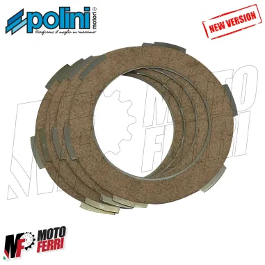 DISCHI FRIZIONE POLINI RACING 4 CON MOLLA VESPA 125 ET3 PRIMAVERA PK S XL