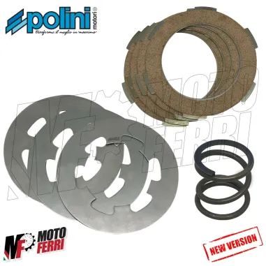 SERIE DISCHI FRIZIONE POLINI RACING MODIFICA A 4 CON MOLLA VESPA 50 SPECIAL R L