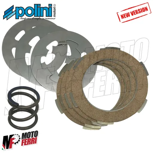 SERIE DISCHI FRIZIONE POLINI RACING MODIFICA A 4 CON MOLLA VESPA 50 SPECIAL R L