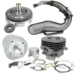 Kit Motore Cilindro Polini 102 Dm 55 + Campana + Marmitta Vespa 50 Special R L N