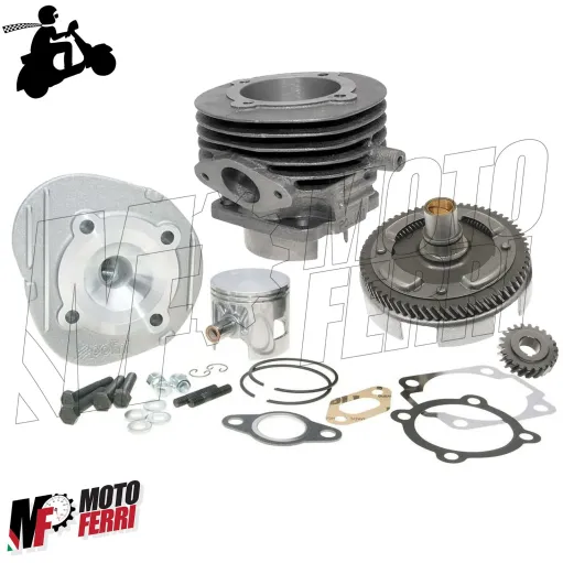 Kit Cilindro Gruppo Polini 102cc Dm 55 + Campana 22/63 Vespa 50 Special R L N PK