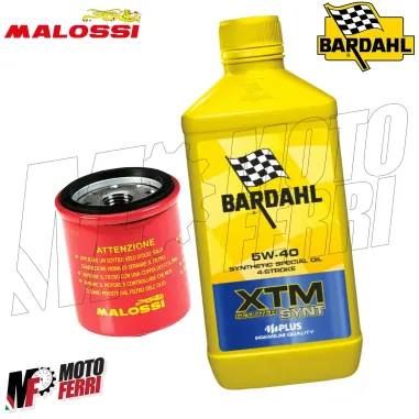 MF1859 Olio Motore Bardahl XTM 5W40 + Filtro Malossi Vespa GTS 125 250 300