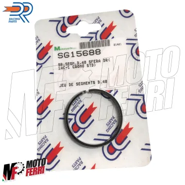 Kit 2 Segmenti Fasce Pistone Cilindro DR Dm 48 70cc per Piaggio 50 NRG MC3 MC2