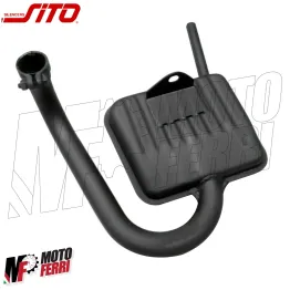 Marmitta Scarico Terminale Sito 0211 nero per Vespa 125 GT GTR TS Super VNL2T 2