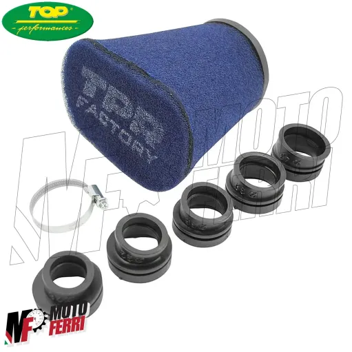 MF3152 - Filtro Aria TOP TPR Factory Spugna Blu Airbox Riduzioni 28 32 36 39 43