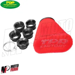 MF3154 - Filtro Aria TOP TPR Factory Red Spugna Airbox Riduzioni 28 32 36 39 43 2