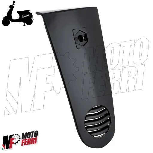 MF3162 Nasello Scudo Anteriore Nero Grezzo Vespa LX 50 125 150 2T 4T 4V 3V IE