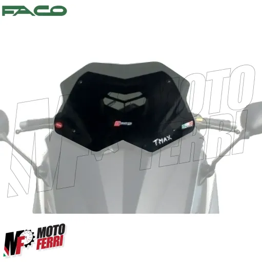 MF1910 Cupolino Parabrezza Faco Fume Basso Yamaha TMax 530 dal 2012 al 2016