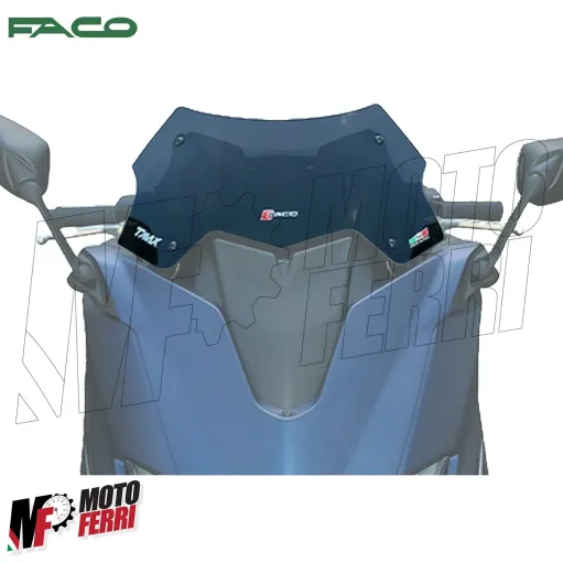 MF1911 Cupolino Parabrezza FACO Fume basso Yamaha TMAX 530 560 da 2017 a 2021