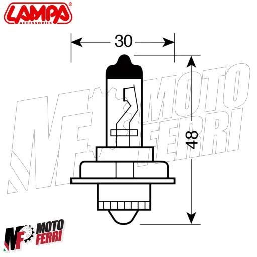 MF3168 Lampadina Alogena 12V Blu Xenon P26s Lampa S3 Universale Moto Scooter