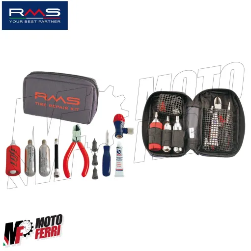 MF3170 Kit Ripara Gomme Pneumatici Tubeless Riparazione Foratura Moto Scooter