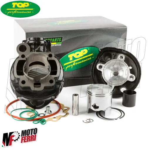 MF1493 Cilindro TOP Dm 49 Nero 75 cc Trophy Minarelli AM3/4/5 AM6 in ghisa