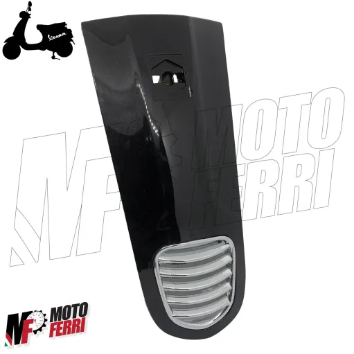 MF3174 - Nasello Scudo Anteriore Nero Metallizzato per Vespa LX 50 125 150 2T 4T