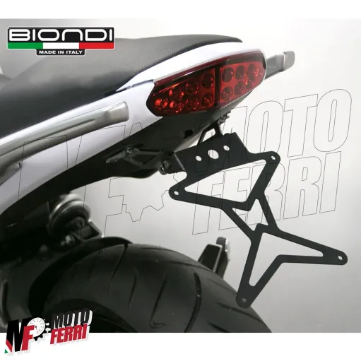 MF3176 - Portatarga Sportivo Alluminio Biondi per Kawasaki ER-6n da 2009 a 2011
