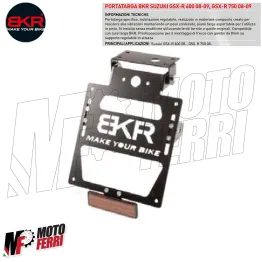MF3180 - Portatarga Sportivo Corto BKR per Suzuki GSX-R 600 750 dal 2008 al 2009 2