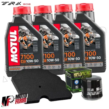 MF3181 Kit Tagliando Benelli TRK 502 X Filtro Aria Olio Motul 7100 10W50