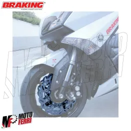 MF2631 Dischi Freno TMAX 530 560 da 2015 a 2024 Braking 300 mm Wave + Pastiglie 2