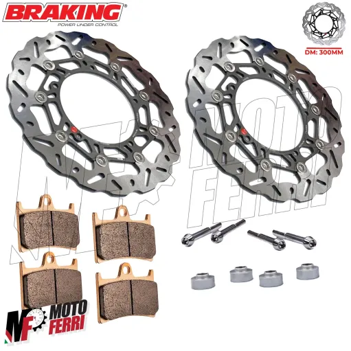 MF2631 Dischi Freno TMAX 530 560 da 2015 a 2025 Braking 300 mm Wave + Pastiglie