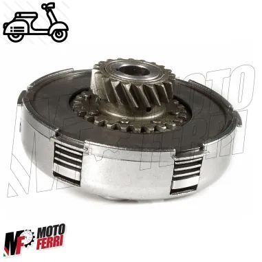 MF3189 Frizione Completa 4 Dischi + Ingranaggio 22 Denti 6 molle Vespa PX 125 150 177