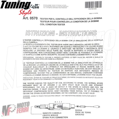 MF3190 - Attrezzo Tester Controllo Efficienza Bobina Moto Scooter Vespa Buzzetti