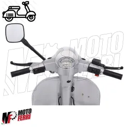 Specchio Quadro Nero Sinistro /  Destro Vespa 125 Et3 Primavera PK S XL N V 2