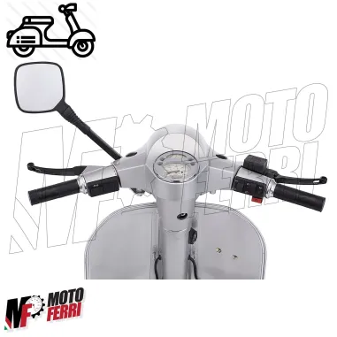 Specchio Quadro Nero Sinistro /  Destro Vespa 125 Et3 Primavera PK S XL N V