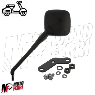 Specchio Quadro Nero Sinistro / Destro per Vespa 50 Special R L N PK S XL N V