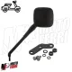 Specchio Quadro Nero Sinistro / Destro per Vespa 50 Special R L N PK S XL N V