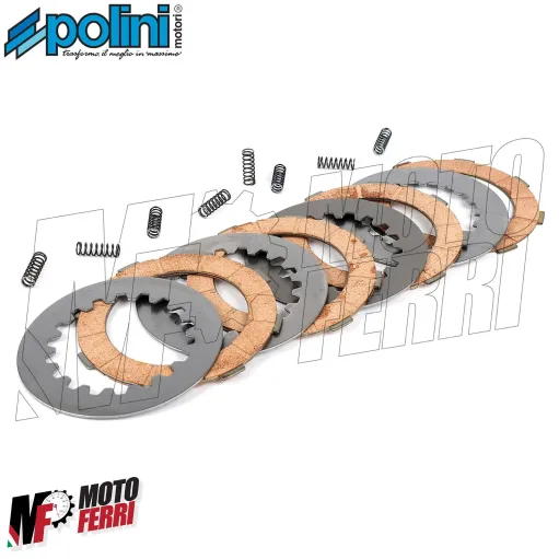 MF3200 Kit 4 Dischi Frizione Polini 8 molle Vespa Large PX PE 125 150 200 Millenium