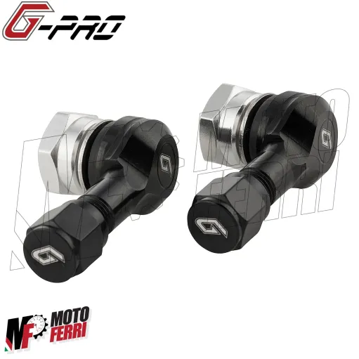 MF3202 Kit 2 Valvola G-PRO 90 gradi CNC Cerchio tubeless Universale Moto Scooter