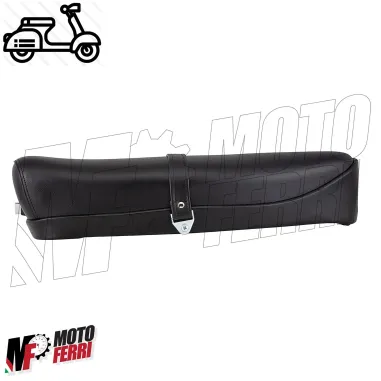 Sella Lunga Nera Sellone Nero con Serratura per Piaggio Vespa 50 Special RLN 125 ET3 Primavera