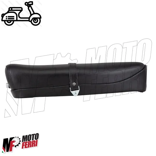Sella Lunga Nera Sellone Nero con Serratura per Piaggio Vespa 50 Special RLN 125 ET3 Primavera