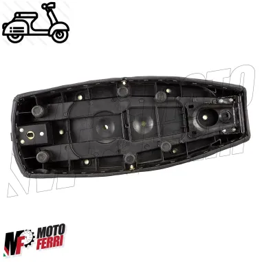 Sella Lunga Nera Sellone Nero con Serratura per Piaggio Vespa 50 Special RLN 125 ET3 Primavera