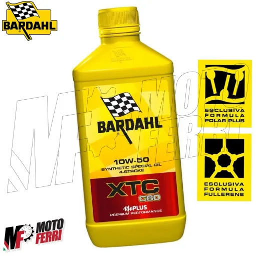 MF1605 - 1 Lt Olio Motore Sintetico Bardahl XTC C60 10W50 4T MA MA2 Moto Scooter