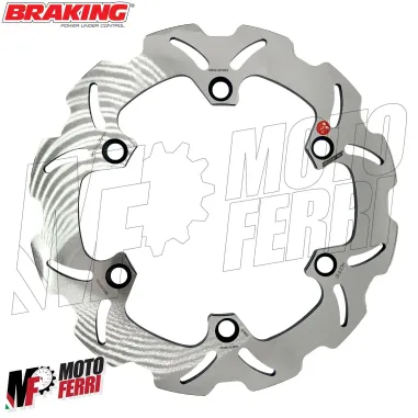 MF3214 Disco Freno Posteriore Braking Wave per Honda Sh 300 I dal 2007 al 2015