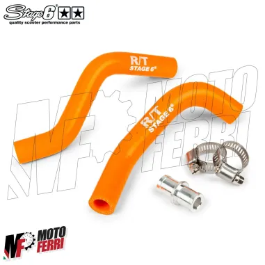 MF2565 Tubi Radiatore Rinforzati Stage6 Orizzontale Aerox F12 F15 Nitro SR 2T