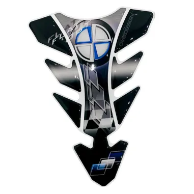 MF3226 - Adesivo Protezione Paraserbatoio Blu / Nero Logo BMW 23x15cm OneDesign