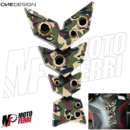 MF3231 - Adesivo Protezione Paraserbatoio Mimetico Moto Universale 22x14cm 2