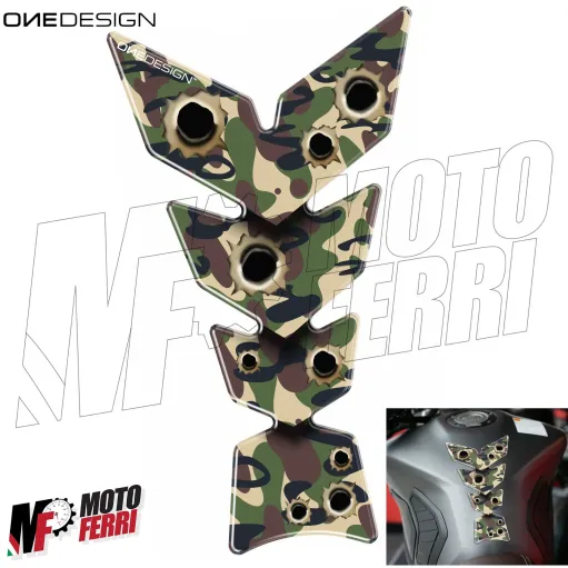 MF3231 - Adesivo Protezione Paraserbatoio Mimetico Moto Universale 22x14cm