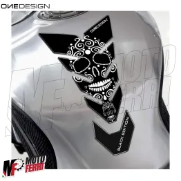 MF3232 - Adesivo Protezione Paraserbatoio Teschio Messicano Universale 22x14cm 2