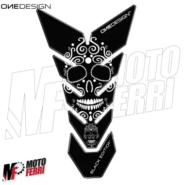 MF3232 - Adesivo Protezione Paraserbatoio Teschio Messicano Universale 22x14cm