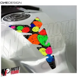 MF3234 - Adesivo Protezione Paraserbatoio Smile Colorato Moto Universale 22x14cm 2