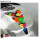 MF3234 - Adesivo Protezione Paraserbatoio Smile Colorato Moto Universale 22x14cm